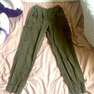 Green cargo pants